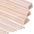 222Pcs Balsa Wood Sticks Variety Wood Strips Balsa Square Wooden Dowels Rod - color: 1/8in+3/16in+1/4in 222pcs