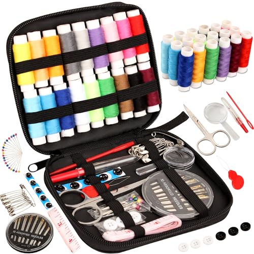 Marcoon Sewing Kit for Adults, Portable Needle & Thread Repair Kit - size: S