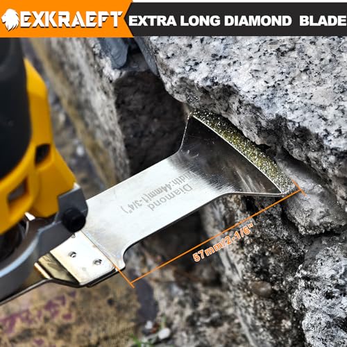 EXKRAEFT 14 PCS Grout Removal Tool Blades for Grout Removal Tile Mortar - size: 14PCS
