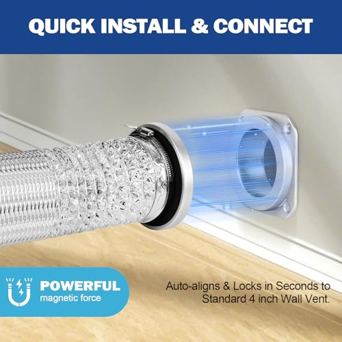 DV180 Magnetic Dryer Vent Connector Kit with 3.3Ft Hose