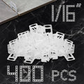 Storystore 400pcs Tile Leveling System Clips 1/16 Inch Tile Spacers - size: 1/16 Inch 400 Spacers