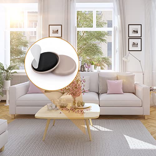 Furniture Sliders for Carpet & Hardwood Floors, 16 Pack 2 Inch Furniture Moving Pads with Heavy Duty Adhesive, Easily Move Any Item While Protect The Floor - size: 2 inch 16 PCS (Round)