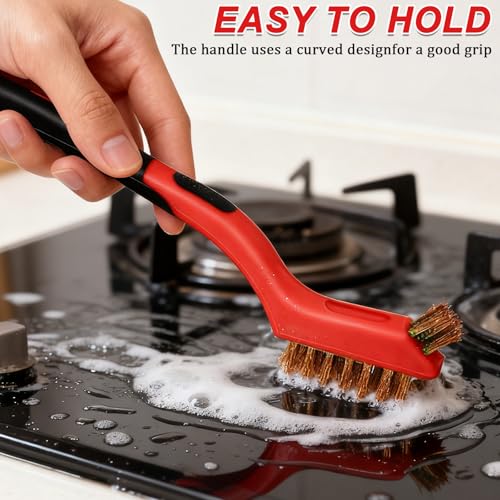 6-Piece Wire Gap Brush Set Dual Single Head Abrasive Brushes Home Workshop Industrial Multi-Purpose Wire Brush Kit