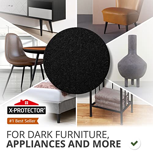 X-Protector 357 Pcs Black Felt Furniture Pads - Heavy Duty Floor Protectors - size: 357 PCS Black