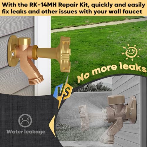 RK-14MH Repair Kit, Outdoor Spigot Replacement - Prevent Water Leakage & Restore Flow - Compatible with Model 14/18 Outside Faucets - style: RK-14MH Repair Kit