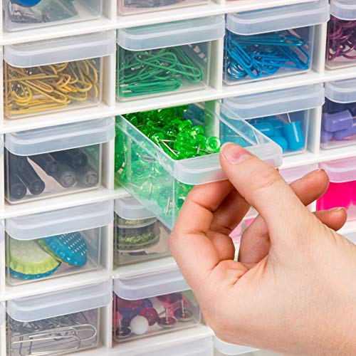 IRIS USA 44-Drawer Small Parts Storage Cabinet, Crafts, Made in USA, White - color: White, size: 44 Drawer