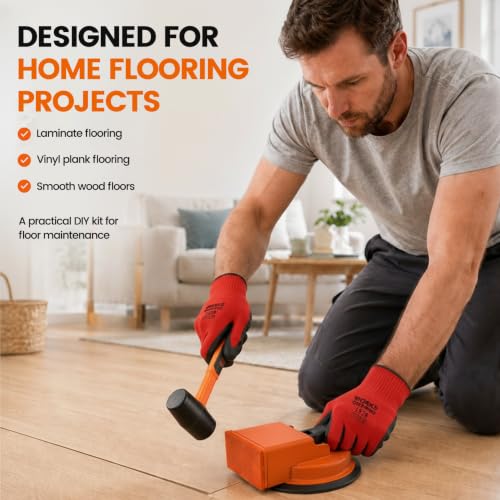 Floor Gap Fixer Tool 90° Suction Cup Laminate Flooring Repair Kit