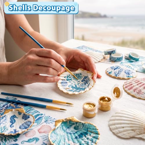 20Pcs 4-5 Inch Large Scallop Shells for Crafts - size: 4-5 Inch 20Pcs