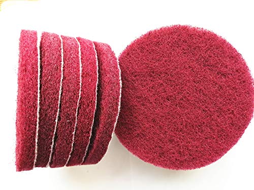 20 Pieces Scrub Pads Drill Power Brush Tile Scrubber Scouring Pads Cleaning Kit Including 2 Kinds of Abrasive Buffing Pads Replacement for Home Kitchen House Indoor Outdoor Cleaning (5 Inch) - size: 5 Inch