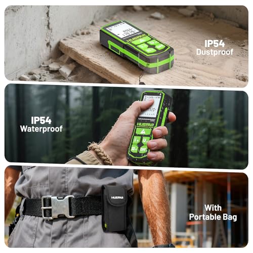 Huepar Bluetooth Green Laser Measuring Tool 330FT, S100-G-BT