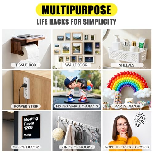 VUBOJO Nano Double Sided Mounting Tape for Walls Art and Daily Home Projects（10Ft）