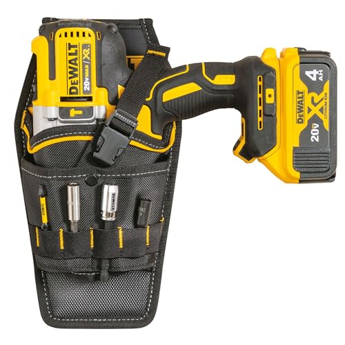 DEWALT Drill Holster for Tool Belt, Durable, Easy Tool Access (DWST540502) - size: One Size, style: Drill Holster