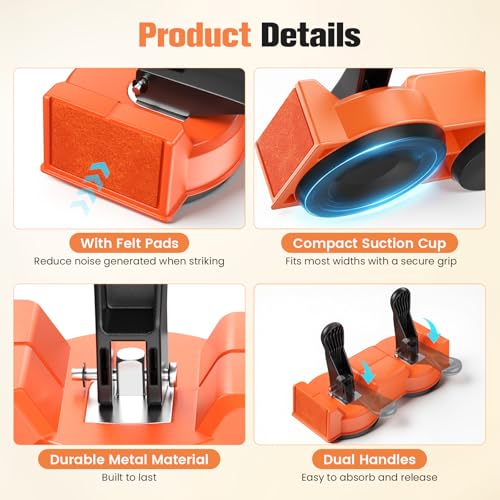 Floor Gap Fixer Tool for Floating Floors, Dual Suction Cups