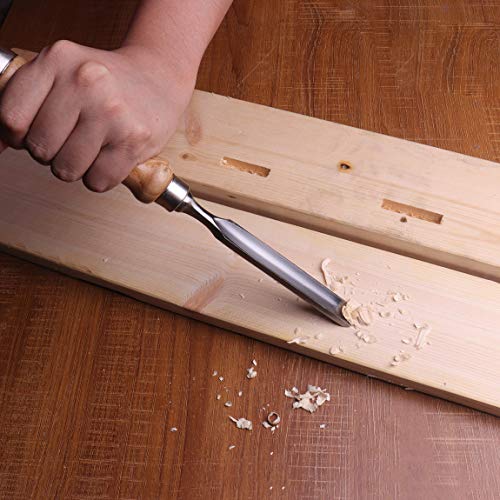 Atoplee Wood Carving Gouge Chrome Vanadium Steel Semi-Circular Carpenter Woodworking Chisel (18mm(3/4")) - size: Semi-Circular-18mm(3/4")