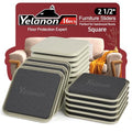 Yelanon Square Furniture Sliders – 16 PCS 2.5" Floor Protectors for Furniture – Strong Furniture Movers Sliders – Protects Floors from Scratches - size: 16pcs 2.5"beige