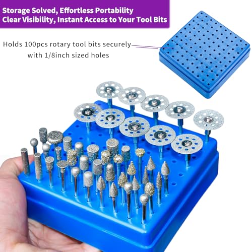 120Grit Diamond Grinding Bit Set for Dremel, Rotary Tool Grinding Cutting Wheel 1/8” Shank for Stone Glass Tile Jewelry Engraving Rock Etching Carving Metal Wood - 32Pcs - style: Style 3