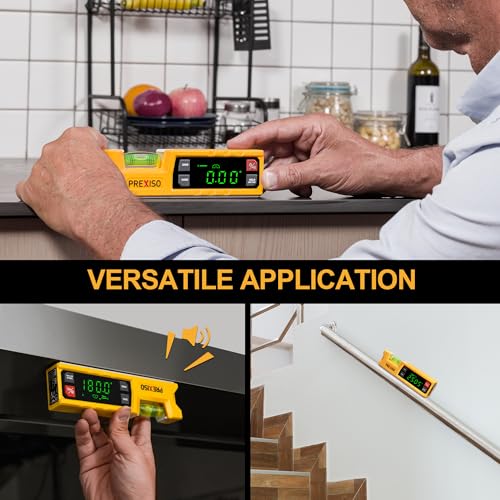 PREXISO Digital Level & Digital Protractor, 7" Angle Finder 0-90° & 0-180°