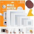 Wall Repair Patch Kit, 15 Pieces Aluminum Self-Adhesive Mesh Repair Patches for Drywall, Multiple Large Small Sizes 2/4/6/8 Inch Drywall Hole Repair Kit, Permanently Repairs Damaged Walls and Ceilings - size: 2/4/6/8in