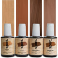 Light Brown Wood Stain Repair Kit, Brush-On Touch-Up Stain Bottles, Golden Oak, Early America, Cherry, Red Oak, Interior and Exterior Wood, 4 fl oz Total by spot. - color: Light Brown