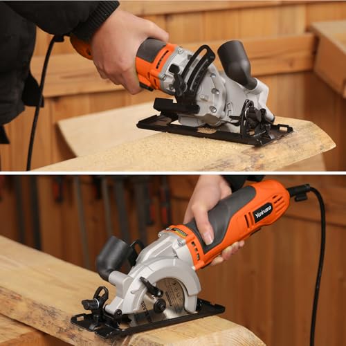 Yunirvana 710W Corded Mini Circular Saw,5200RPM Electric Circular Saw