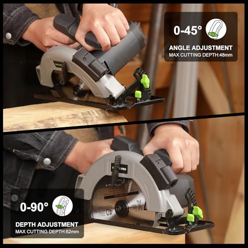 GALAX PRO 6000RPM 11Amp Corded Circular Saw with Laser