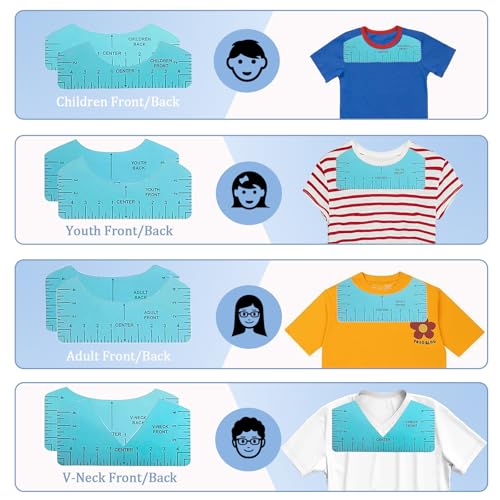QUKLOGEN Sublimation Shirts Tool Kits with Portable mat for Ironing - color: Blue A