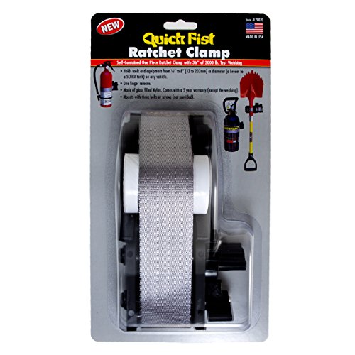 Quick Fist Ratchet Clamp For Mounting Tools & Equipment, 1/2" to 8" in Diameter: 70070