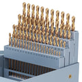 60Pcs(#1-60) Cobalt Number Size Drill Bit Set HSS Jobber Length - size: 60pcs Number Size, #1-60