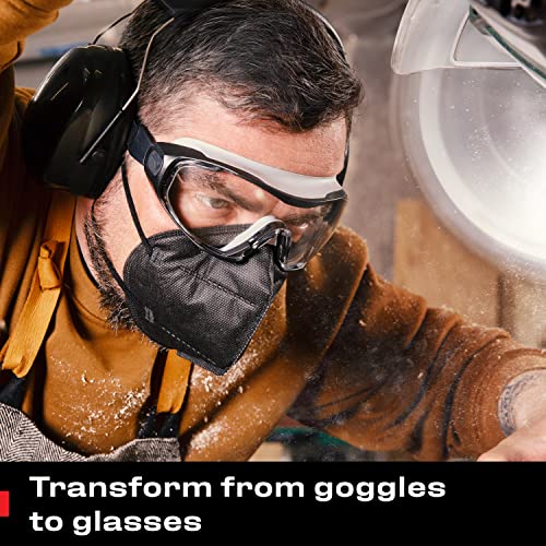 NoCry Z87.1 Anti Fog Safety Goggles for Men with Adjustable Headband