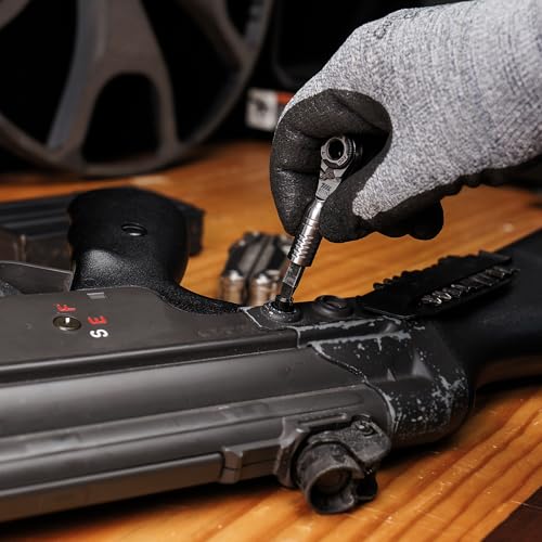 711L Mini Ratchet Wrench TG - One of the World's Smallest 1/4" EDC Ratchet Wrench For Tight Spaces - Stainless Steel - For Double-ended Bits - style: Mini Ratchet TG