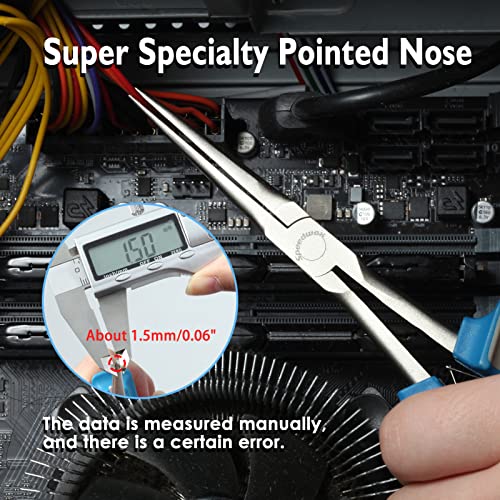 SPEEDWOX 7 Inches Long Reach Needle Nose Pliers Slim Extra Long Nose - style: Needle Nose Pliers