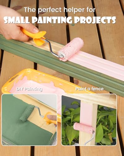Voomey Paint Roller Kit, 2 Inch Microfiber Paint Roller Covers, 12 Pack - size: 2 Inch Mini Microfiber Paint Roller Kit 12 Pack