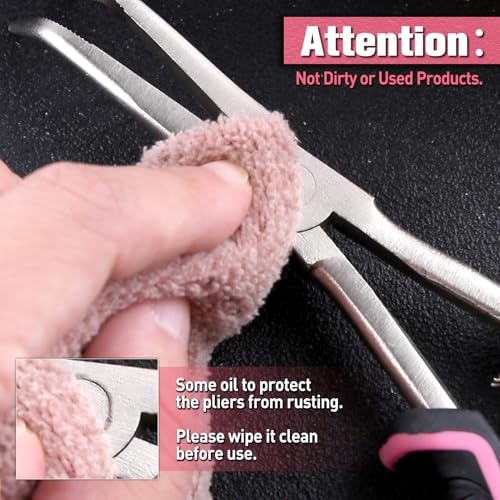 7-Inch Long Reach Bent Needle Nose Pliers Serrated Jaw Bent Long Nose Pliers Extra Long Needle Nose Pliers Jewelry Pliers for Jewelry Making, Wire Wrapping and Object Gripping in Tight Spaces - style: Bent Needle Nose Plier Serrated Jaws