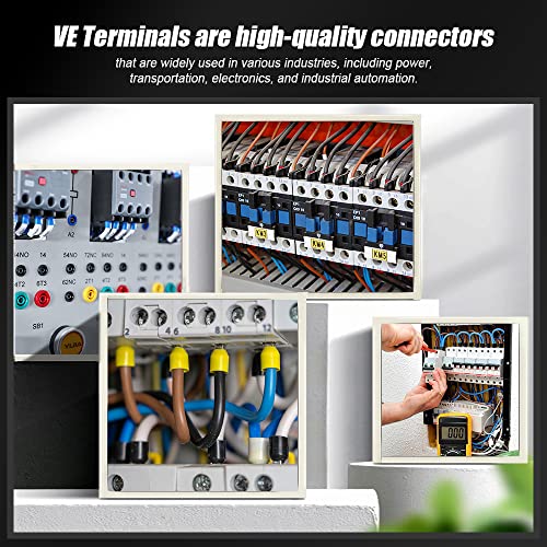 Ferrule Crimping Tool kit AWG30-5 Self-Adjusting Wire Ferrule Crimper Set with 1800PCS Wire End Ferrule Terminals
