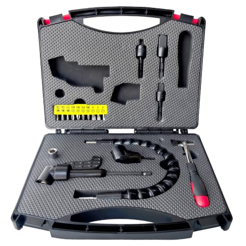 18Pcs Right Angle Drill Attachment & Screwdriver Adapter Kit