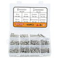 M3 M4 M5 M6 Wood Screws Assortment Kit 450Pcs,304 Stainless Steel Self-Tapping Screws Set,Phillips Drive Sheet Metal Screws,Countersunk Flat Head Assorted Screws,Self Tapping Screws for Metal - size: M3/M4/M5/M6, style: Flat Head (Stainless Steel)