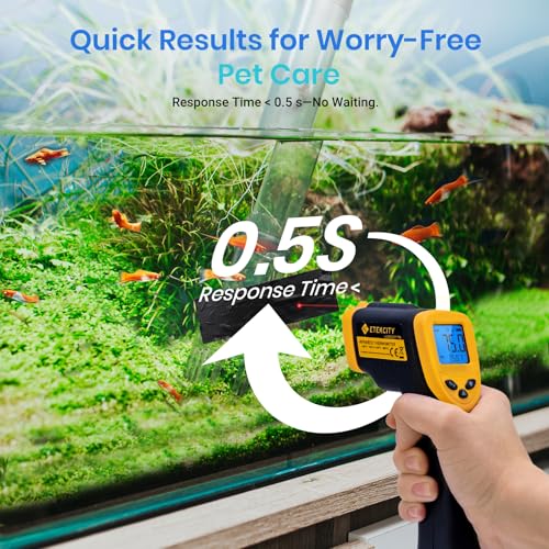 Etekcity Infrared Thermometer Laser Temperature Gun, -58°F~1130°F - color: Light Yellow, style: Advanced