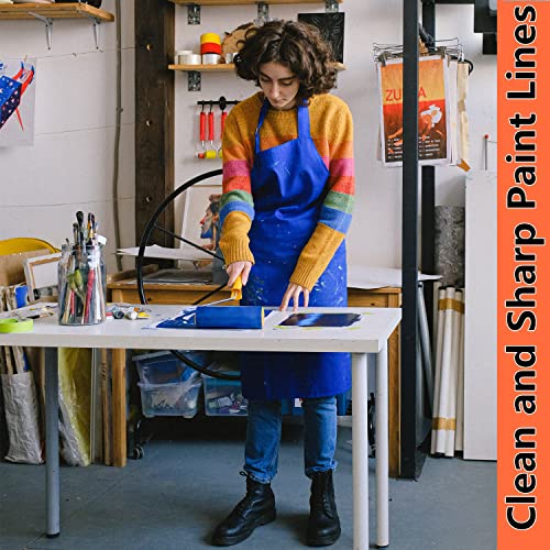 CHUANGSEED 3-Pack Blue Painters Tape 1.88 Inches x 60 Yards Blue Masking Tape Bulk - Sharp Edge Line Technology, Produces Sharp Lines Residue-Free and Artisan Grade Wall Trim Tape - color: Blue