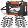 OXG Safety Glasses for Men Women, ANSI Z87 UV Protection Protective Eyewear - color: 12p-clear
