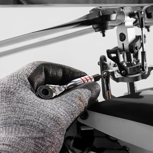 711L Mini Ratchet Wrench DUO - One of the World's Smallest 1/4" Ratchet Wrench For Tight Spaces - For Flat (32mm) and Standard (25mm) Double-ended Bit - style: Mini Ratchet DUO