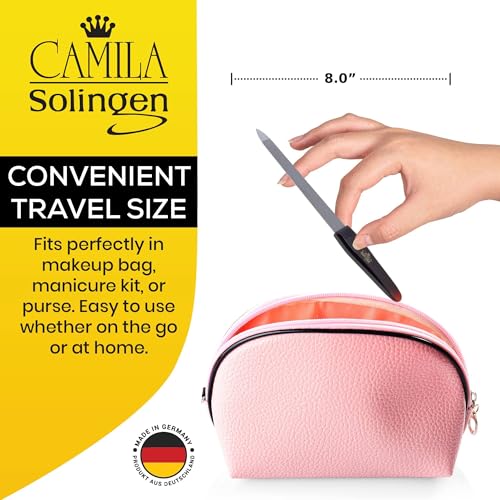 CS19 Sapphire Metal Nail File for Natural Nails Fingernail and Toenail Care, 8" Double Sided Coarse and Fine for Manicure and Pedicure - size: 8 Inch (Pack of 1)