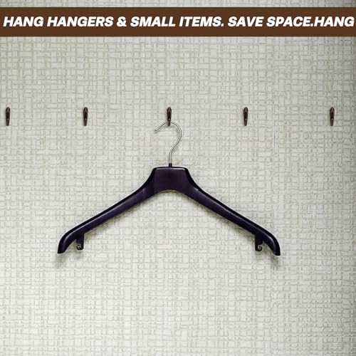 Hotop 30 Pcs Push Pin Hooks 20 Lbs Picture Hanger, Red Bronze - color: Red Bronze