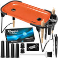 roygra Foldable Rolling Tray Set, Complete Smoking Accessories, Cone Loader - color: Orange