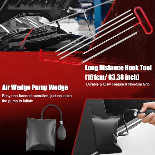 Sundpey 132-PCs Car Tool Kit - Portable General Basic Home and Automotive Repair Tool Set with Drawer for Men Women with Hook & Pick & Fastener & Valve Stem Removal Tools for RV Truck Motorcycle Bike - style: Portable