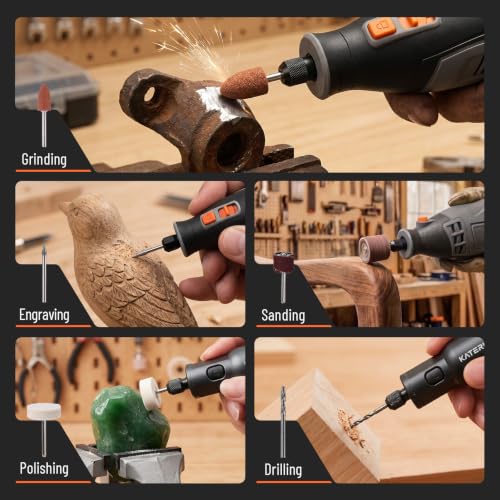 Katerk 260-Piece Rotary Tool Accessories Bit Set Compatible with Dremel
