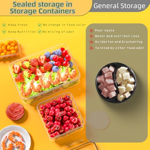 50 PCS Food Storage Containers with Lids Airtight (25 Lids & 25 Containers) - color: 25Pack