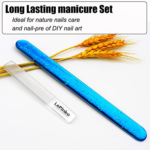 Diamond Nail File with Crystal Nail Shiner Set - color: Blue Point