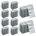 100 Pack Truss Plates, 4" x 2" Pronged Truss Mending Plate with Nail Teeth, Galvanized Steel Repair Tie Plate Bracket for Roofting Truss Wood Timber Connector - size: 4" x 2"