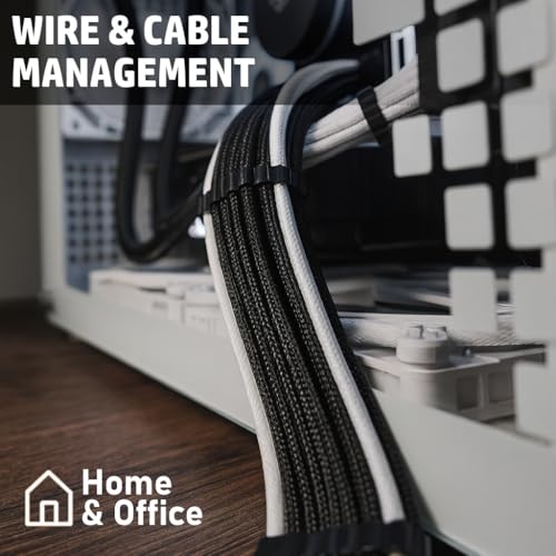 MGI SpeedWare Braided Split-Sleeve Wire Loom for High-Temperature Automotive Harness and Home Cable Management 10 feet (1/8") - color: Black, size: 1/8" - 10ft