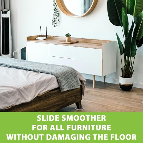 Furniture Sliders for Carpet 20 Pieces 3.5 Inch Heavy Duty Movers Pads Plastic EVA Gliders Easy Move Sofa Bed Table Without Lifting (Beige, 3.5") - color: Beige